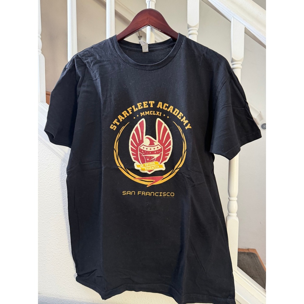 Next Level Starfleet Academy San Francisco Star Trek Graphic Tee Black‎ Large